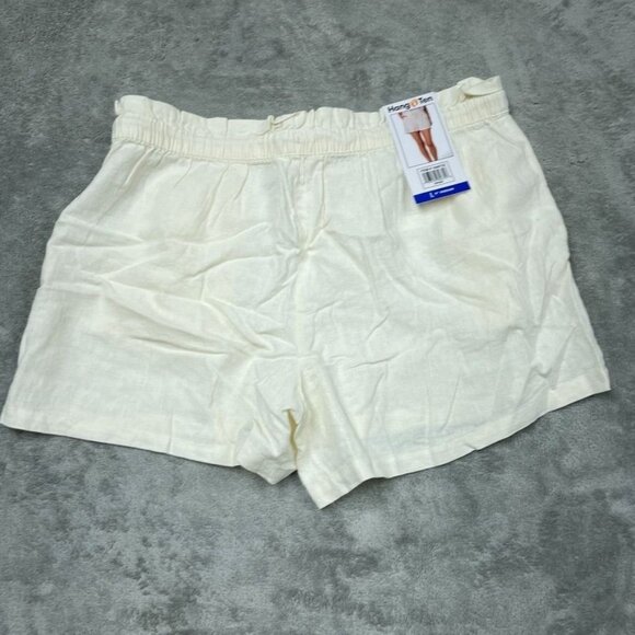 Hang Ten Women’s Linen-Blend Shorts W/ Drawstring L Large a1534 - Picture 6 of 7